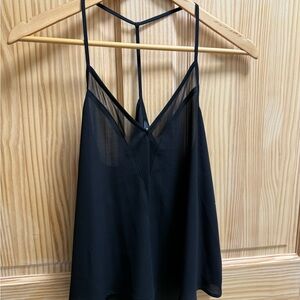 Express Black Camisole with Strappy Design xs